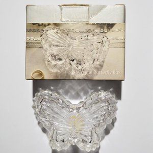 Park Avenue Crystal Butterfly Trinket Box New in Box
